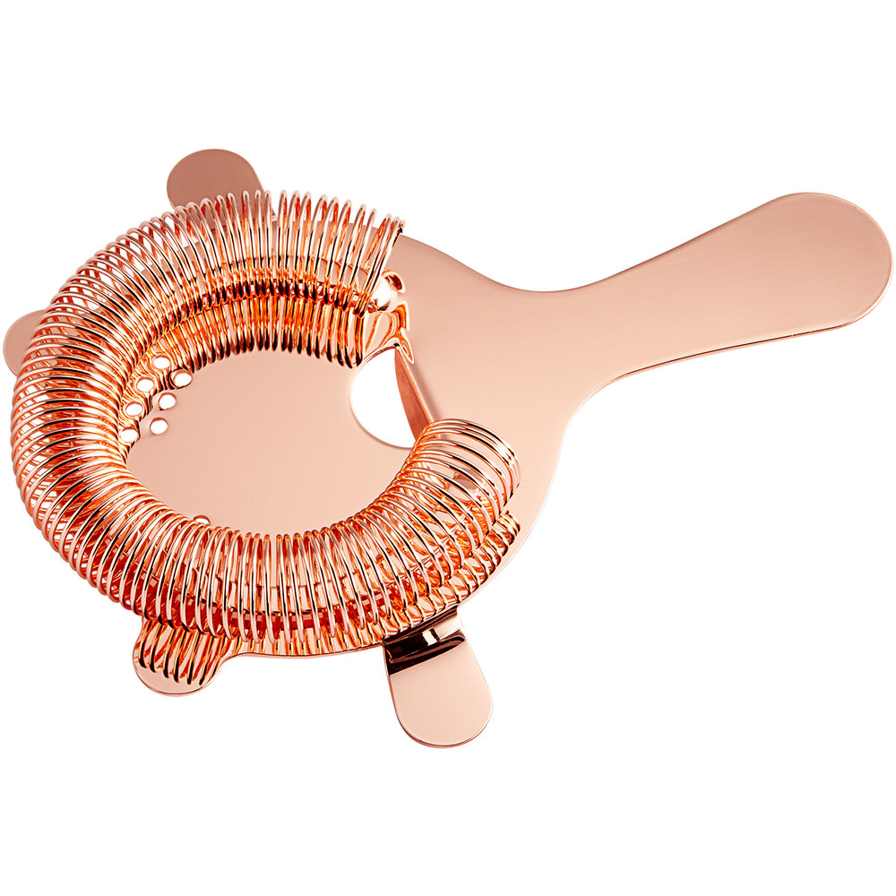 Acopa 4 Prong Copper Hawthorne Strainer