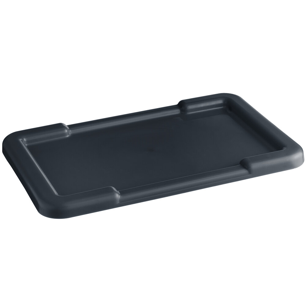 Choice 25" x 15" Dark Gray Recessed Lid for Meat Lug / Tote Box