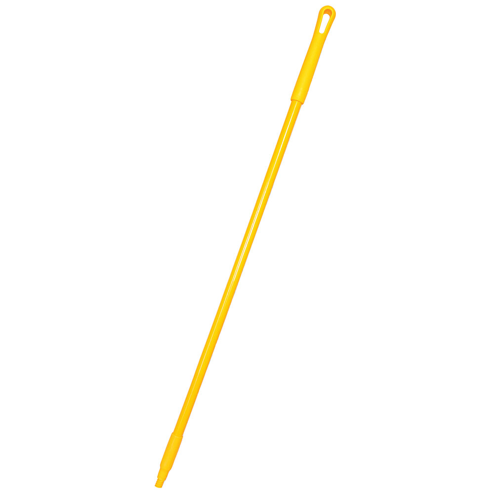 Carlisle 41225EC04 Sparta 48" Yellow Threaded Fiberglass Broom Handle