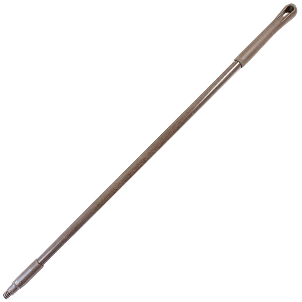 Carlisle 41225EC01 Sparta 48" Brown Threaded Fiberglass Broom Handle