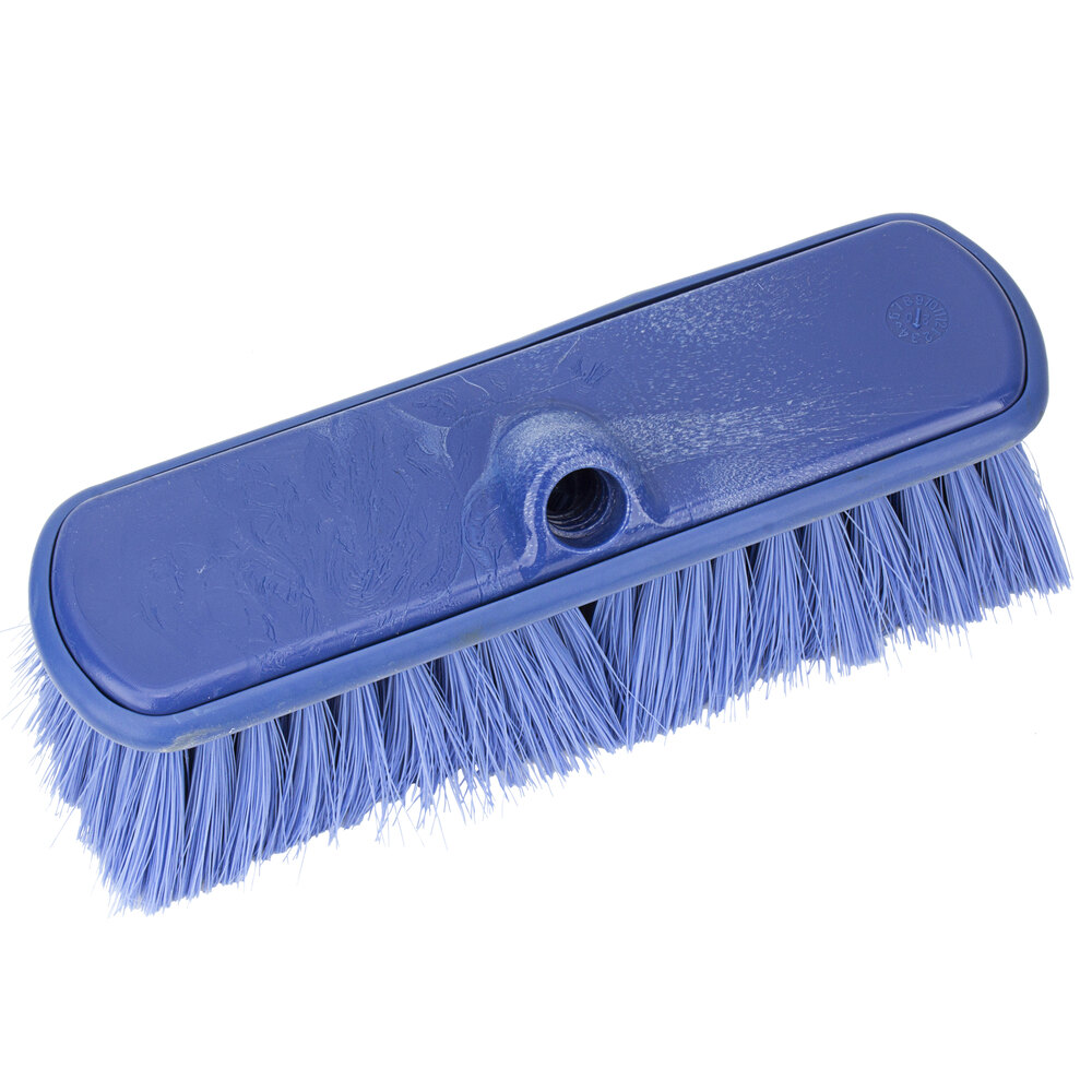 Carlisle Sparta Flo Thru 40050EC14 9 1/2" Blue Flagged Vehicle and Wall Cleaning Brush