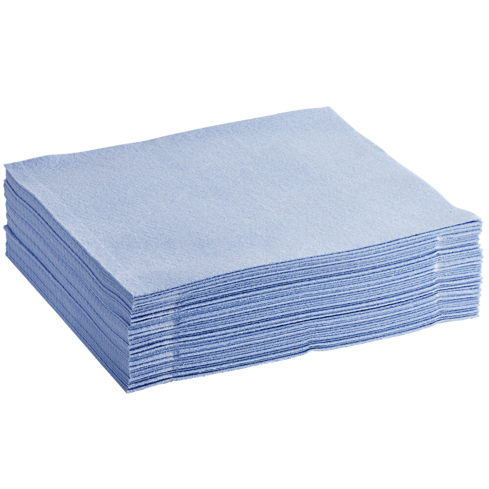 Choice 13 1/2" x 15" Blue Heavy-Duty Schama Towel - 45/Case