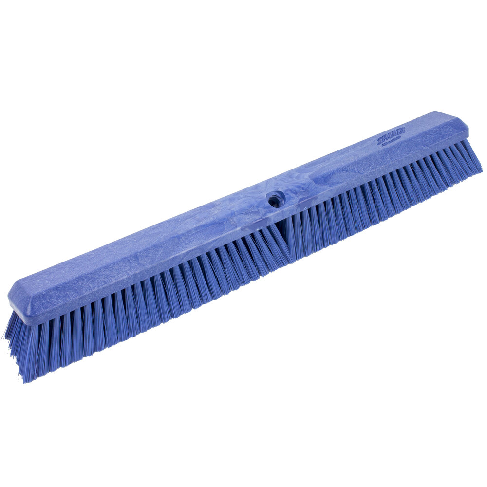 Carlisle 41891EC14 Sparta Omni Sweep Blue 24" Push Broom Head with Polyester Unflagged Bristles