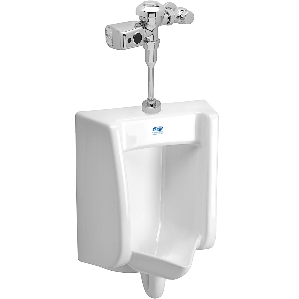 Zurn Elkay One Z.UR1.S Sensor Urinal System with Wall Hung Urinal and Flush Valve - 0.125 GPF