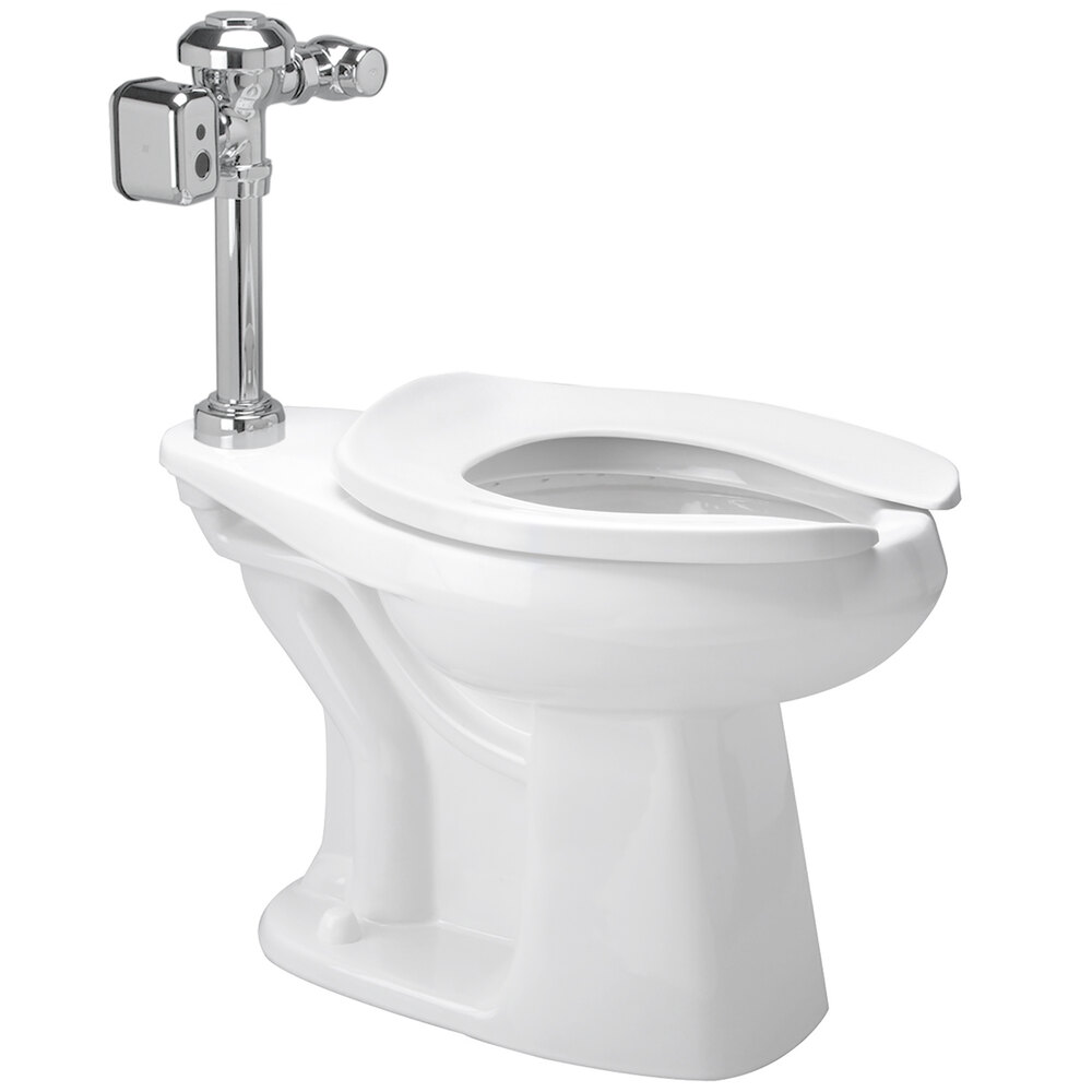Zurn Elkay One Z.WC3.AS Sensor Toilet System with ADA Height Floor Mounted Toilet and Flush Valve - 1.1 GPF
