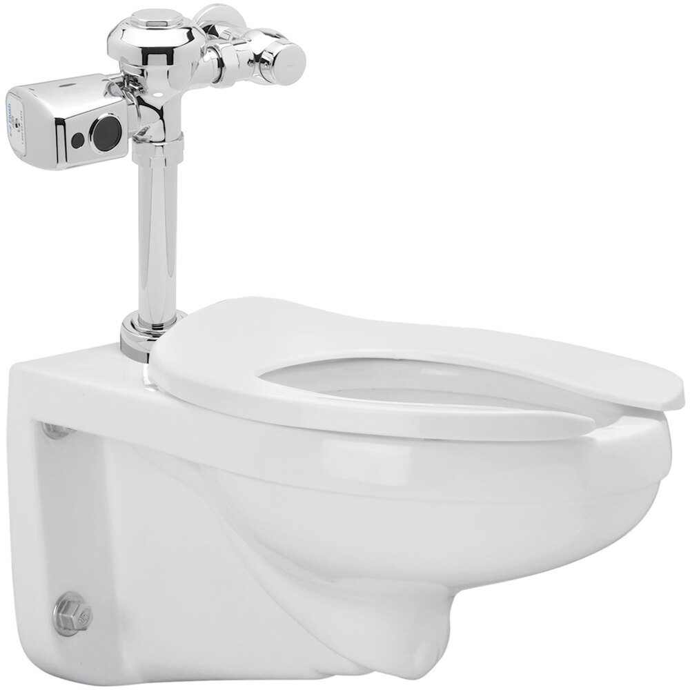 Zurn Elkay One Z.WC2.S Sensor Toilet System with Wall Hung Toilet and Flush Valve - 1.28 GPF