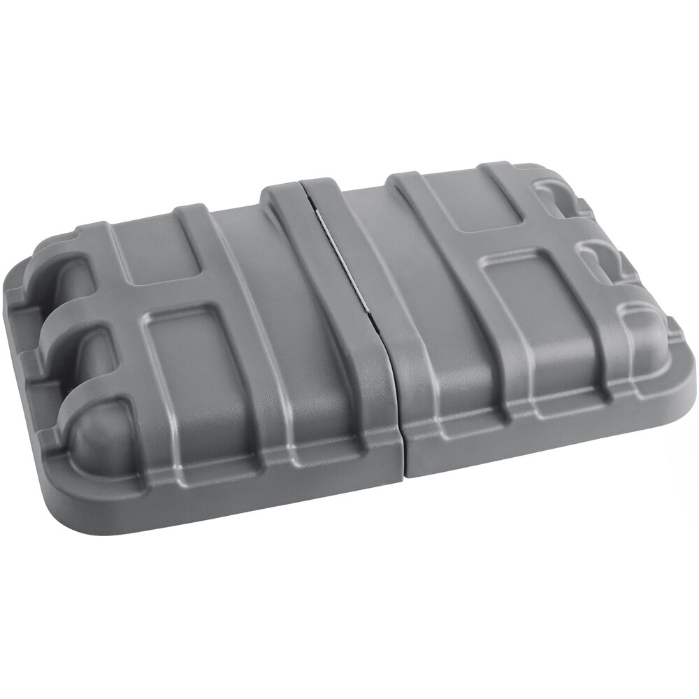 Lavex 12 Cubic Foot Gray Cube Truck Lid