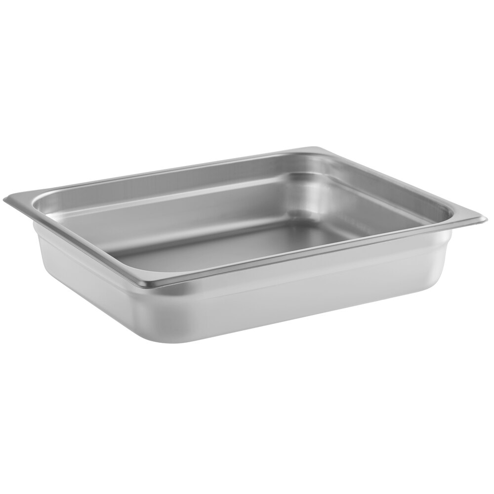 Choice 1/2 Size 2 1/2" Deep Anti-Jam Stainless Steel Steam Table / Hotel Pan - 24 Gauge