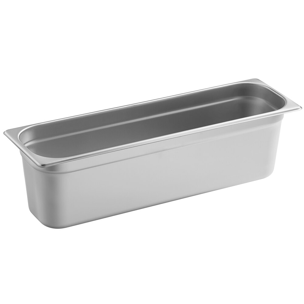 Carlisle 60700HL6 DuraPan 1/2 Size 6" Deep Long Anti-Jam Stainless Steel Steam Table / Hotel Pan - 24 Gauge