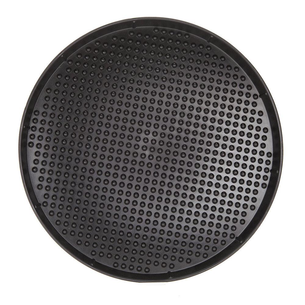 HS Inc. HS1060 21" Charcoal Polypropylene Pizza Pleezer Pizza Tray - 12/Case