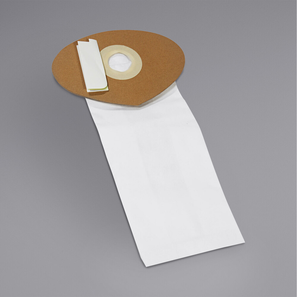 Powr-Flite Comfort Pro X9735 6 Qt. Closed Mouth Paper Bag for Select Vacuums - 10/Pack