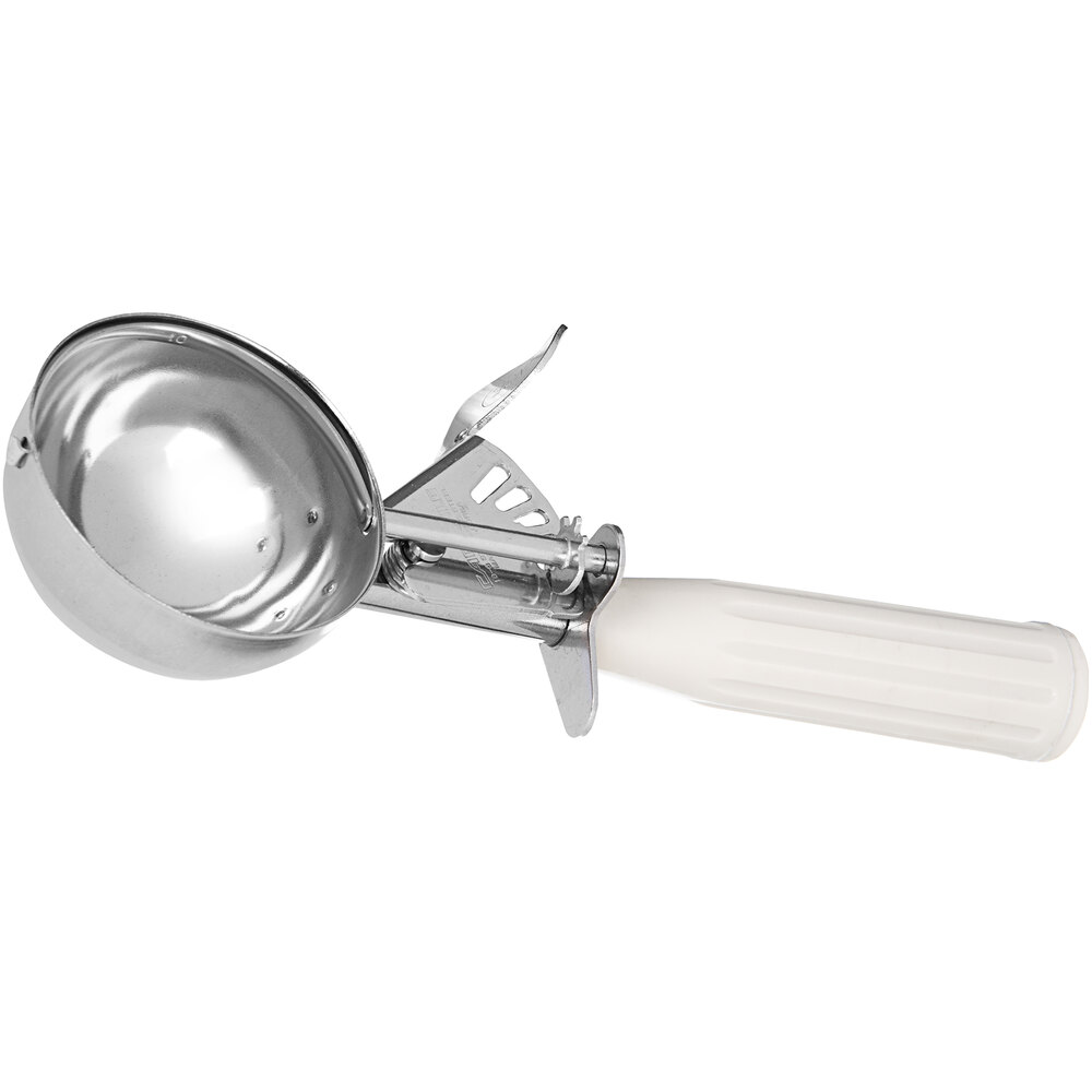 Carlisle 60300-10 #10 Ivory Thumb Press Disher - 3.8 oz.