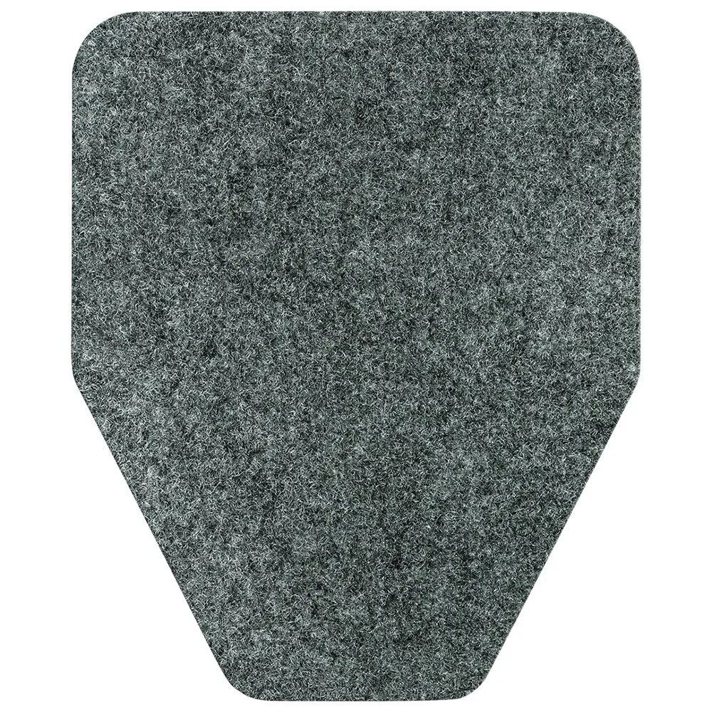 WizKid Original Cut OR-10001-GR Gray Antimicrobial Urinal Mat - 12/Case