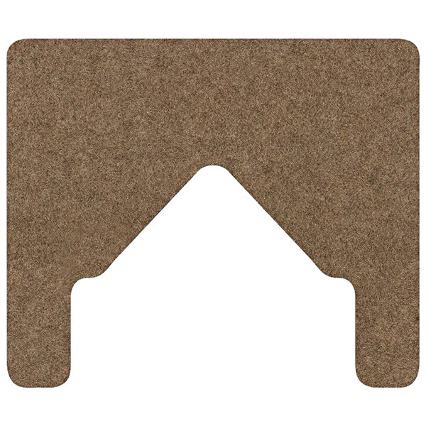 WizKid Bull Nose FMB-STB Tan Antimicrobial Urinal Mat - 12/Case