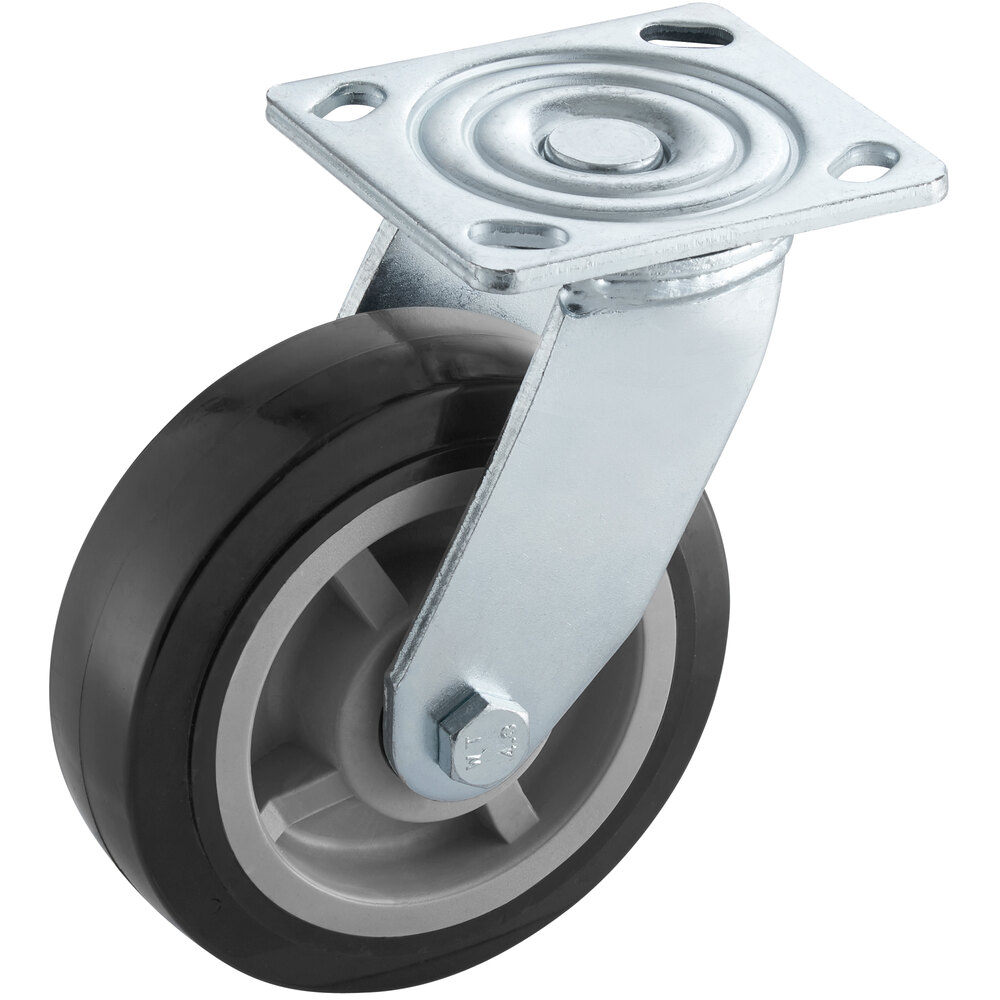 Lavex 6" x 2" Swivel Plate Casters for Cube Trucks