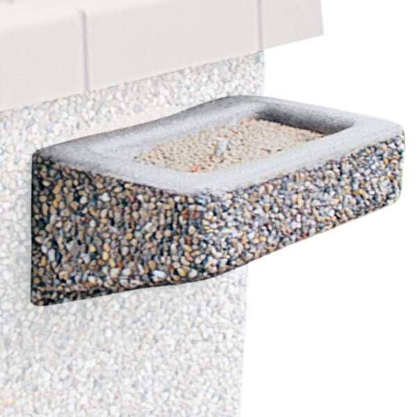 Wausau Tile TF2090 Cigarette Receptacle for Concrete Square Trash Can