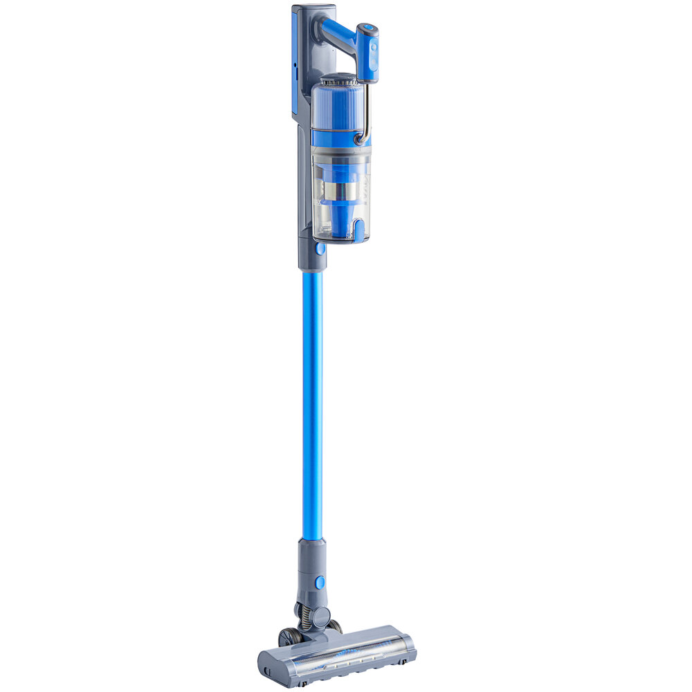 Lavex Convertible Blue Cordless Stick Vacuum with 2.0Ah Battery, HEPA Filtration, and Tool Kit - 22.2V, 250W