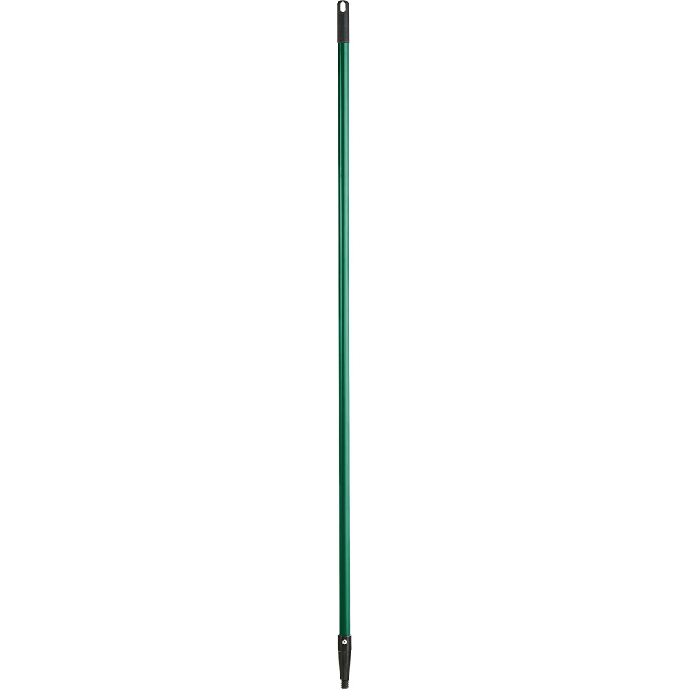 Lavex 60" Green Threaded Metal Broom / Squeegee Handle