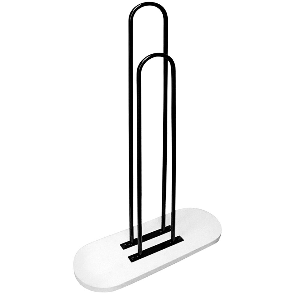 34" Hanger Stacker with White Wooden Base