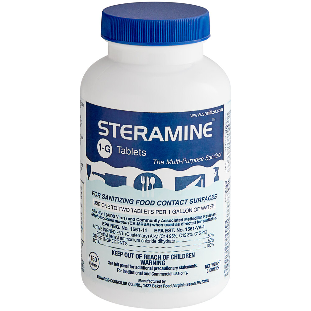 Edwards-Councilor S150E48 Steramine Sanitizer Tablets (Sani-Tabs) - 900/Case