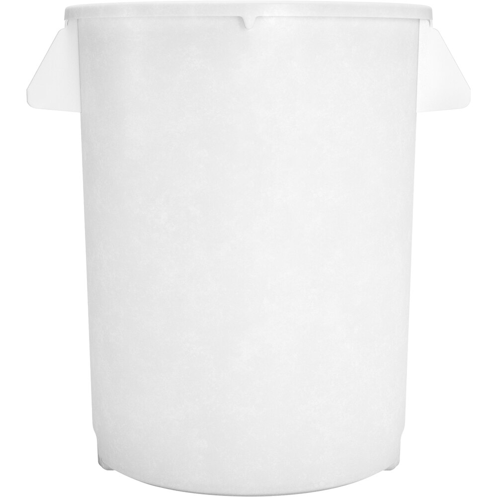 Carlisle 84102002 Bronco 20 Gallon White Round Trash Can