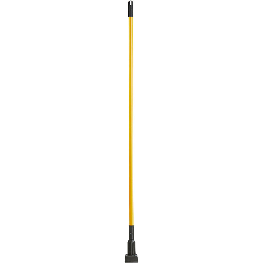 Lavex 60" Yellow Jaw Style Metal Mop Handle