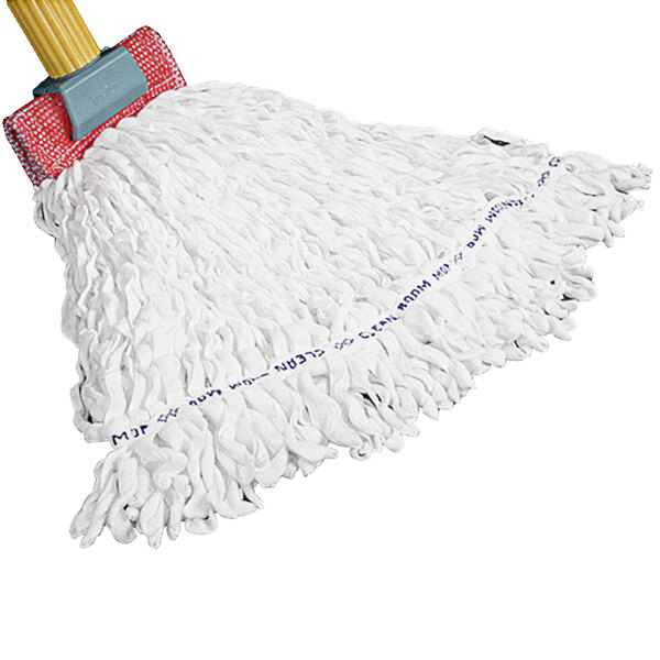 Rubbermaid® Maintenance FGT30000WH00 20 oz. White Blend Looped End Wet Mop Head with 5" Headband