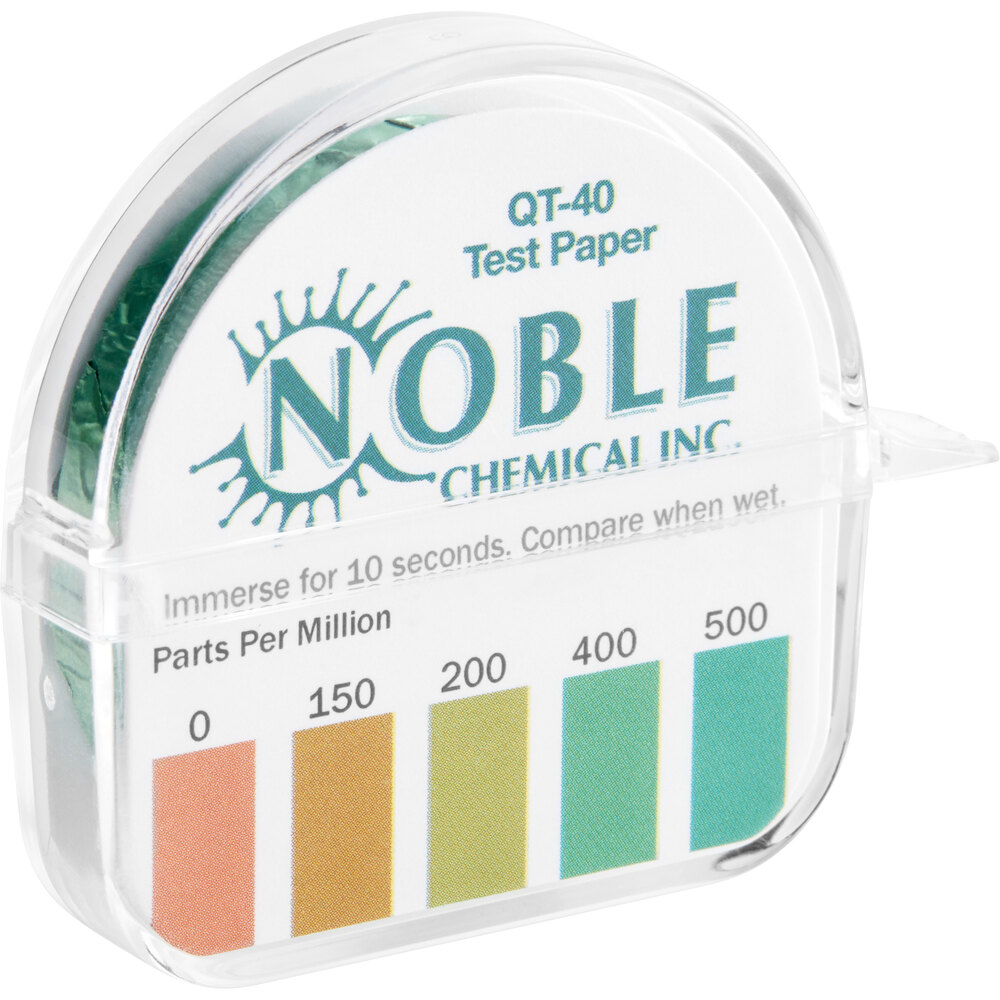 Noble QT-40 Quaternary Test Paper Dispenser - 0-500ppm