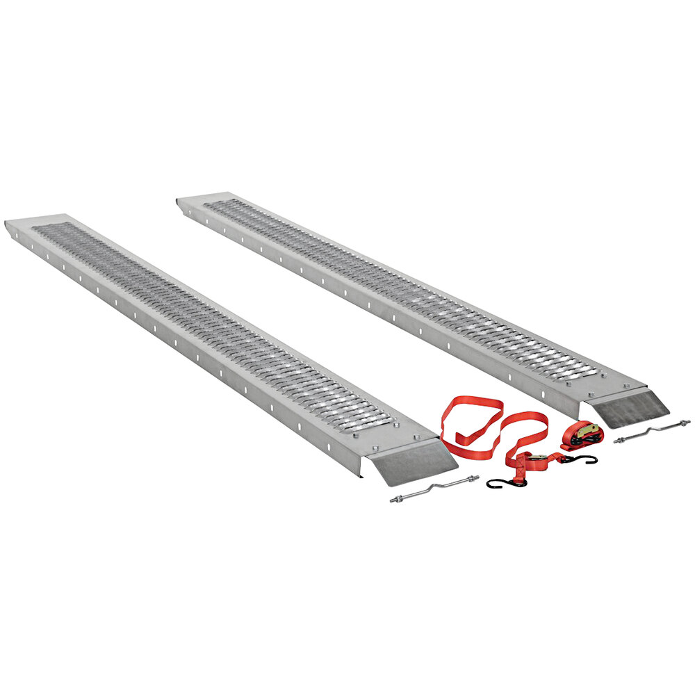 Vestil 96" x 9" Silver Steel Pick Up / Van Ramp RAMP-96 - 1,000 lb. Capacity - 2/Case