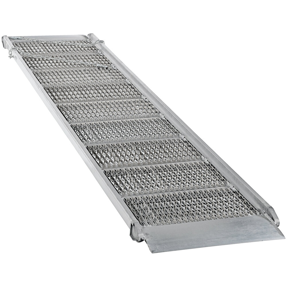 Vestil 120 1/4" x 29 3/8" Aluminum Grip-Strut Walk Ramp AWR-G-28-10A - 2,200 lb. Capacity