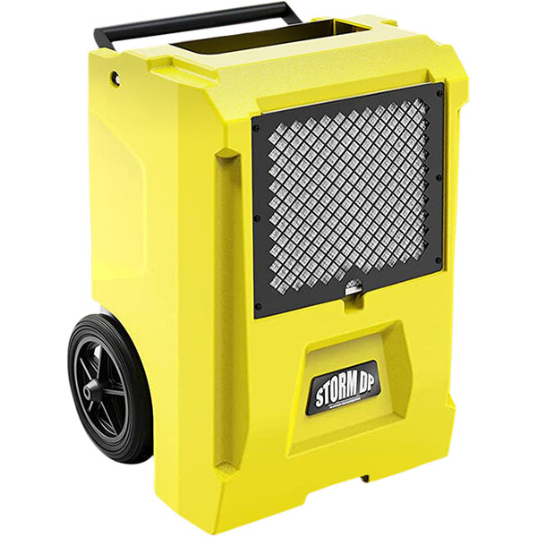 AlorAir Storm DP Yellow Smart Wi-Fi Enabled Commercial Dehumidifier with Hose - 110V