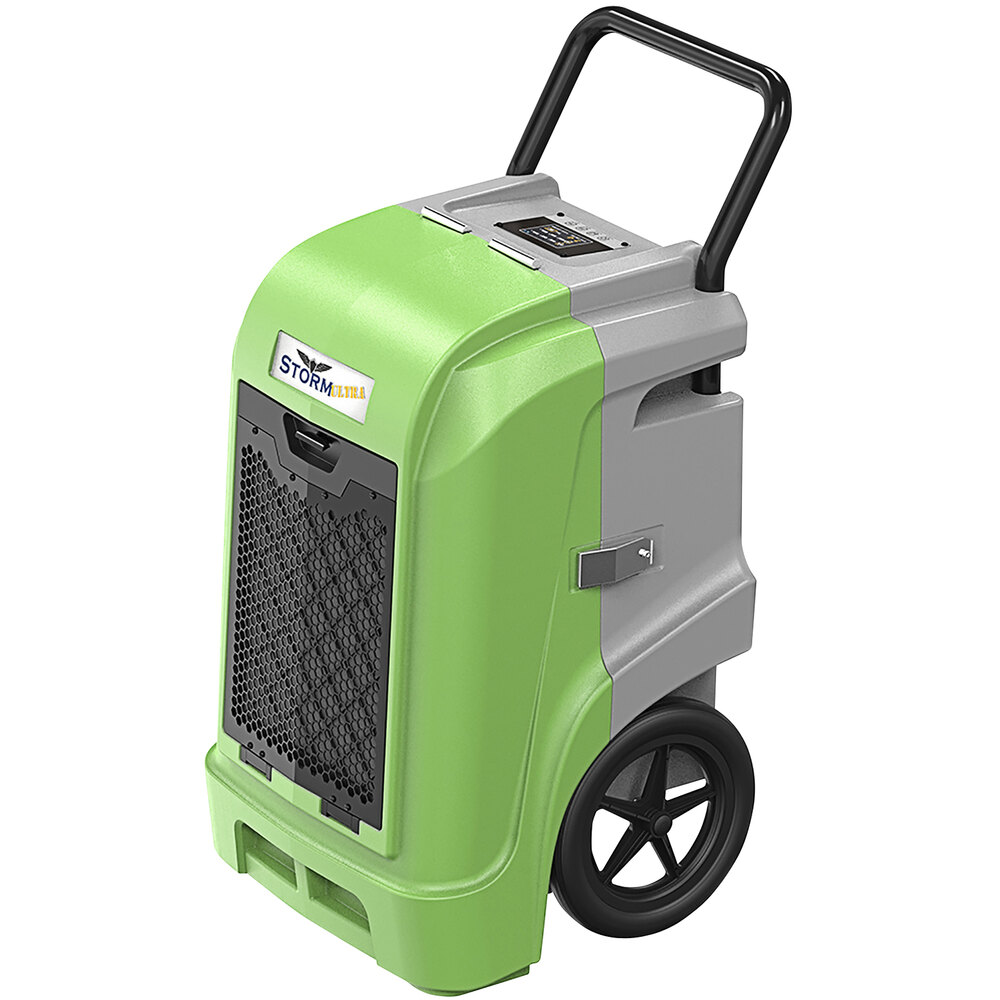 AlorAir Storm Ultra LGR 90 Green Smart Wi-Fi Enabled Commercial Dehumidifier with Pump - 115V