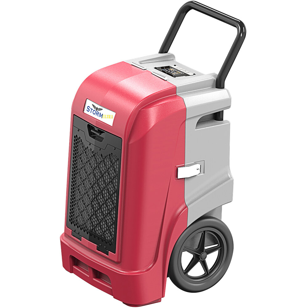 AlorAir Storm Ultra LGR 90 Red Smart Wi-Fi Enabled Commercial Dehumidifier with Pump - 115V