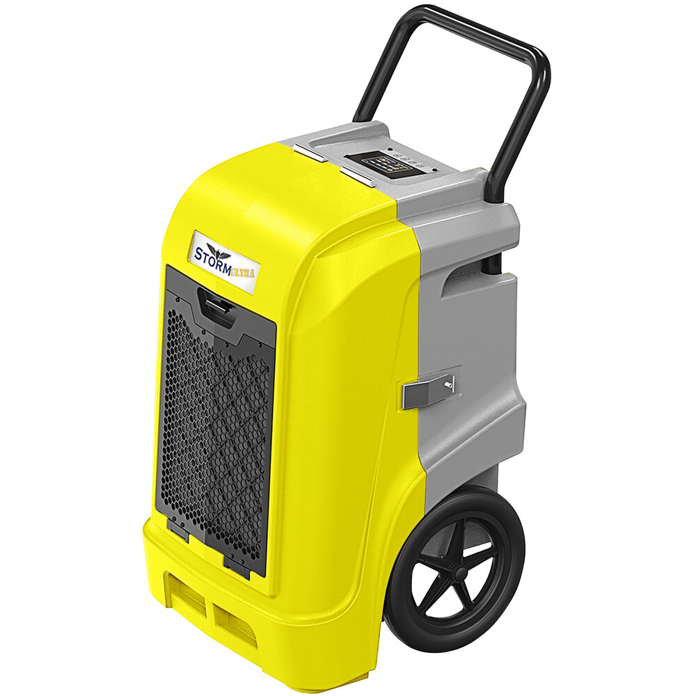 AlorAir Storm Ultra LGR 90 Yellow Smart Wi-Fi Enabled Commercial Dehumidifier with Pump - 115V