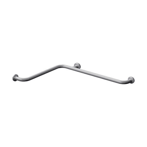 American Specialties, Inc. 10-3850 24" x 36" Smooth Stainless Steel Horizontal Grab Bar with Snap Flange