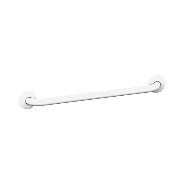 American Specialties, Inc. 10-3801-18W 18" White Powder-Coated Grab Bar with Snap Flange