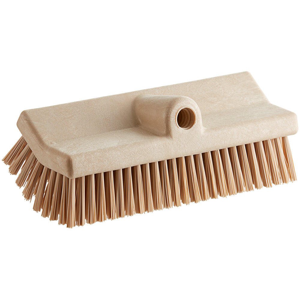Carlisle Sparta Hi-Lo 40423EC25 10" Tan Floor Scrub Brush