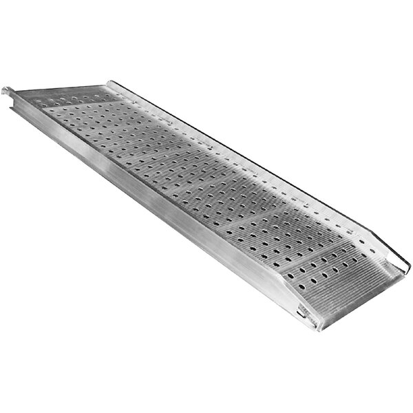 B&P Manufacturing 6' x 26" Punched Traction Walk Ramp with Apron Ends PRP-2606-A - 2,000 lb. Capacity