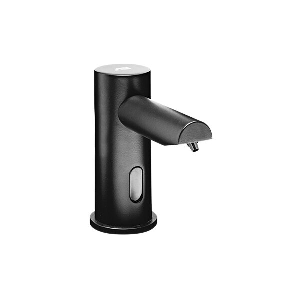 American Specialties, Inc. EZ Fill 10-0390-6-1A-41 Top Fill Multi-Feed Matte Black Liquid Soap Dispenser with Remote - 6/Pack