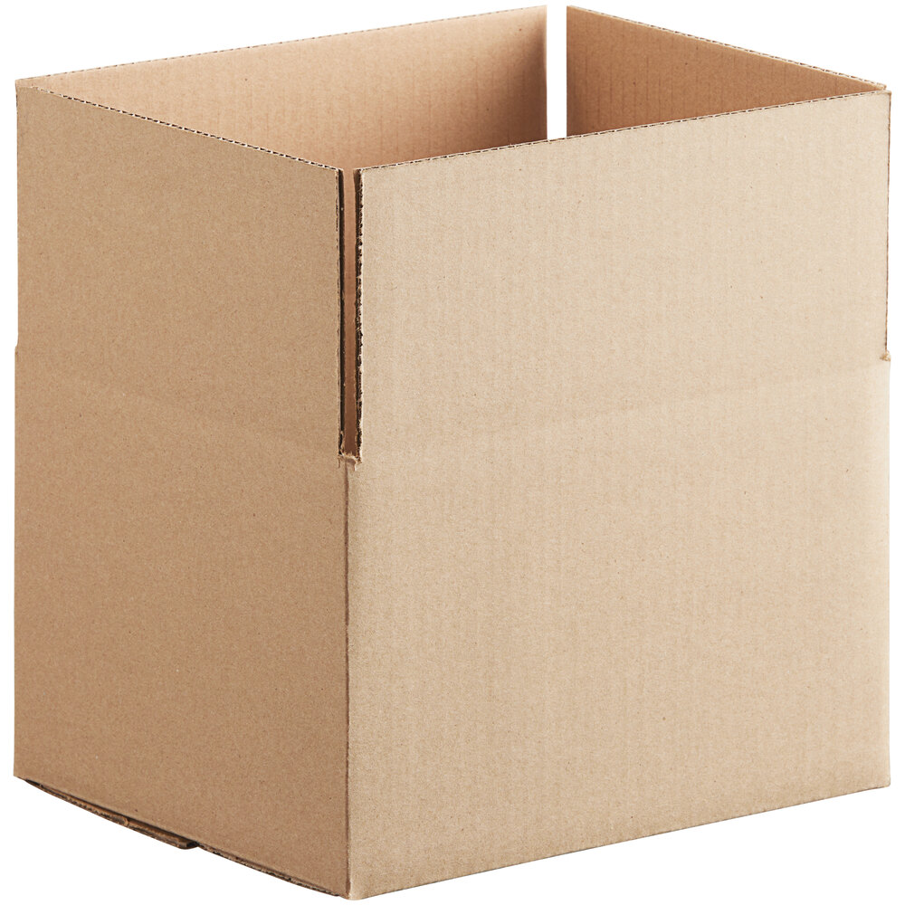 Lavex 11 1/4" x 8 3/4" x 6" Kraft Heavy-Duty Corrugated RSC Shipping Box - 25/Case