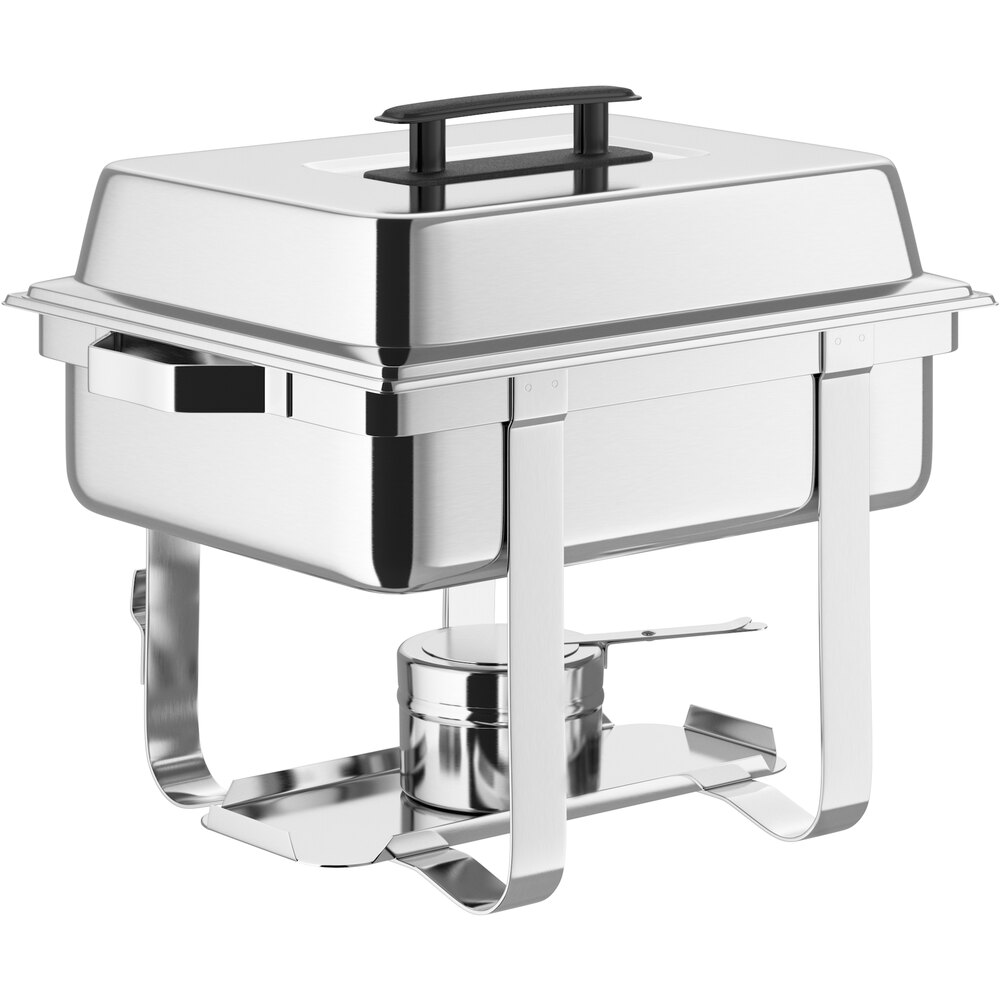 Choice Economy 4 Qt. Half Size Stainless Steel Chafer