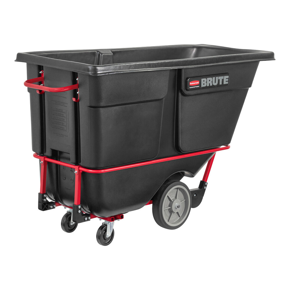 Rubbermaid® FG131600BLA BRUTE Black 1.0 Cubic Yard Tilt Truck / Trash Cart (2100 lb.)