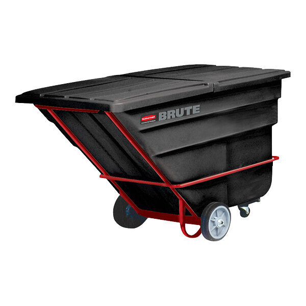 Rubbermaid® FG104600BLA BRUTE Black 2.5 Cubic Yard Tilt Truck / Trash Cart (2300 lb.)