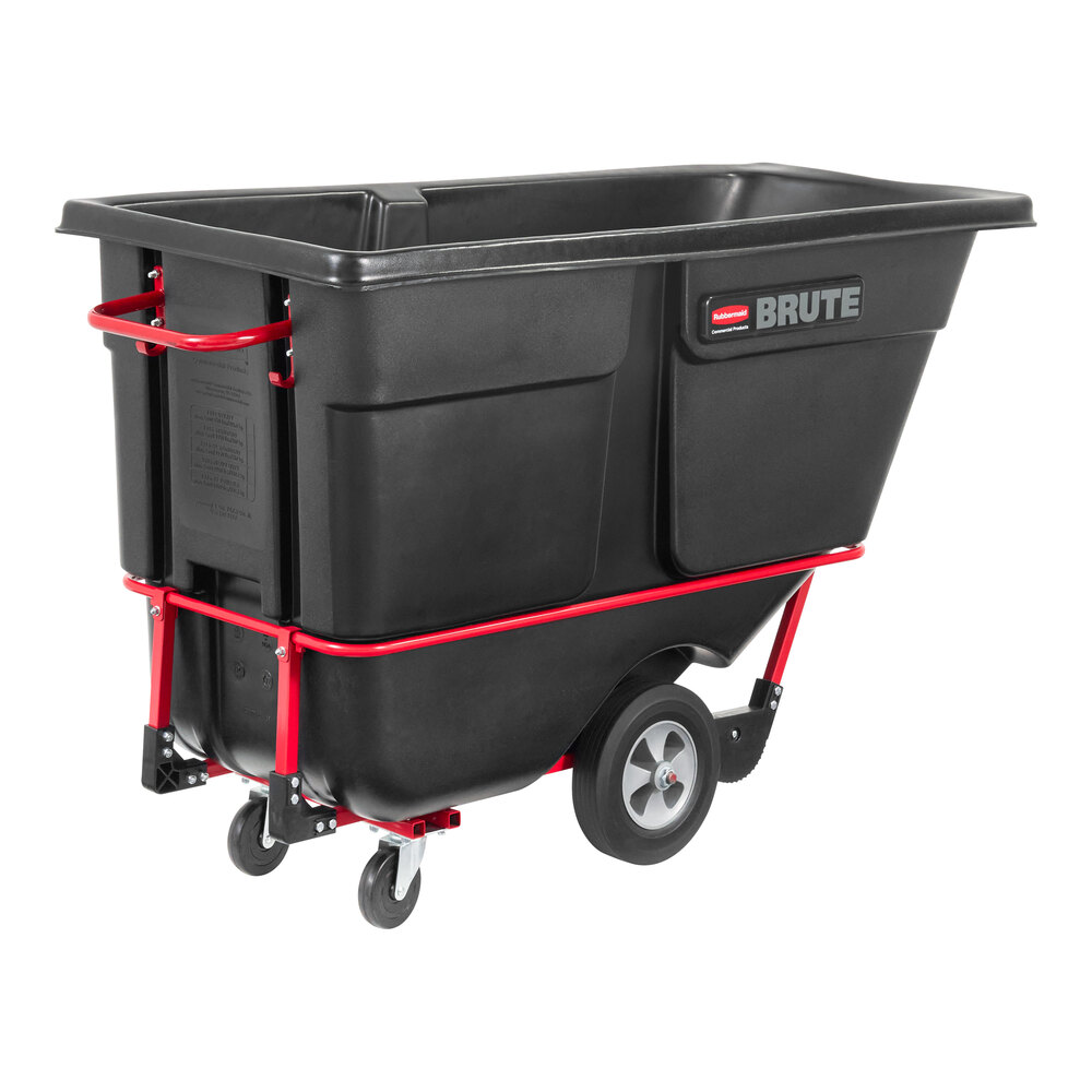 Rubbermaid® FG131500BLA BRUTE Black 1.0 Cubic Yard Tilt Truck / Trash Cart (1250 lb.)