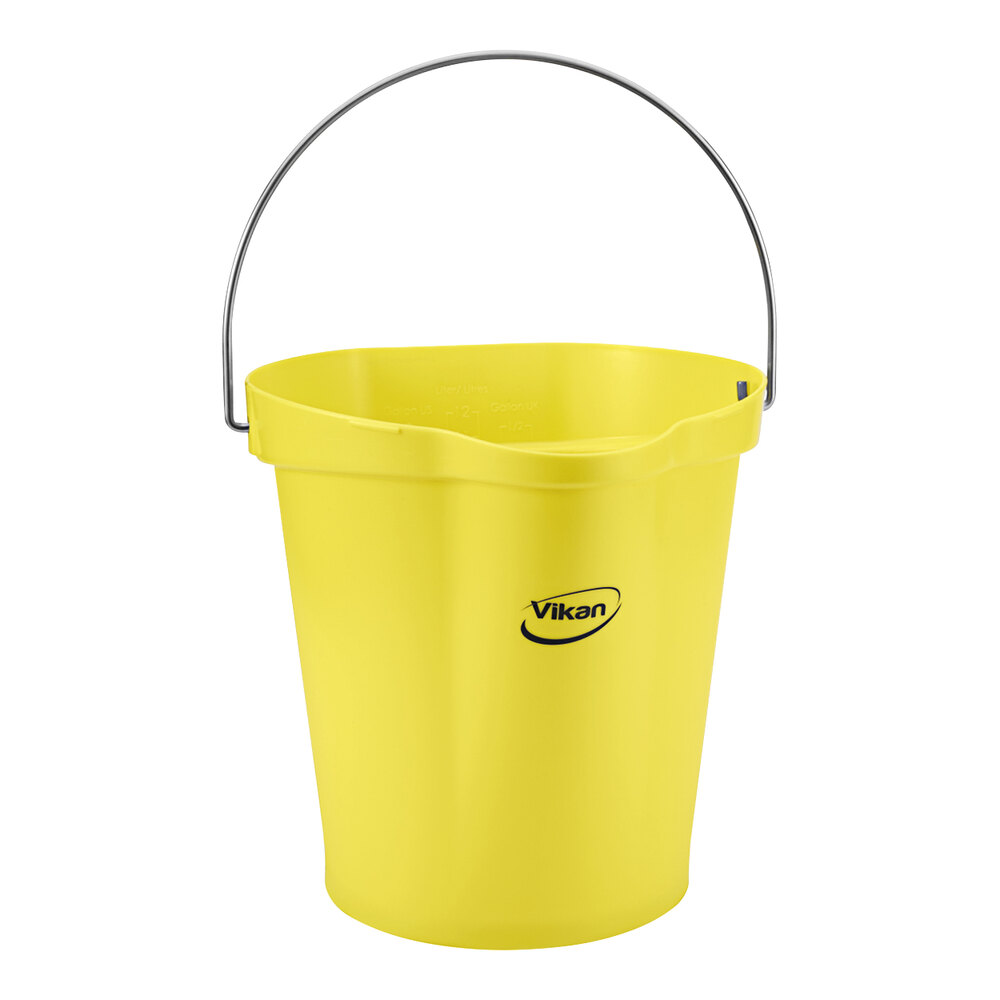 Vikan 56866 3 Gallon Yellow Hygiene Bucket