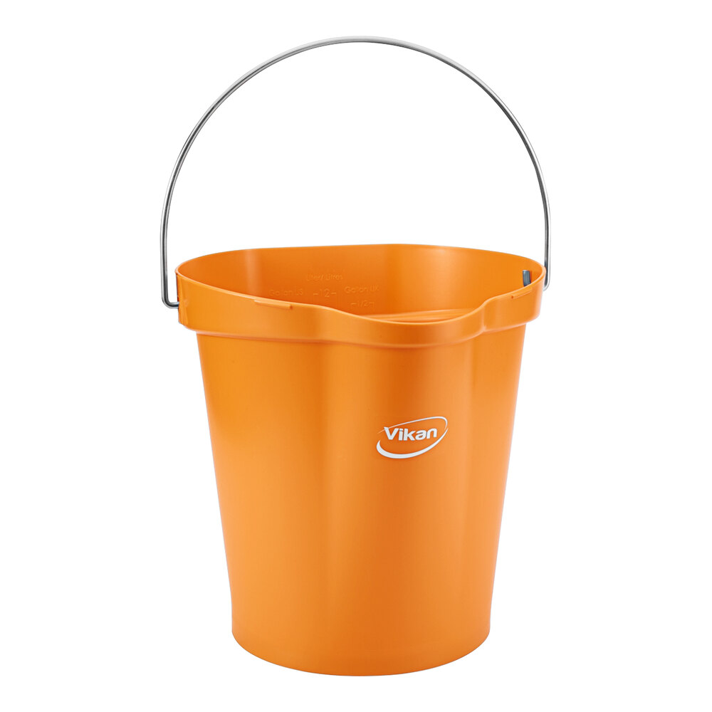 Vikan 56867 3 Gallon Orange Hygiene Bucket