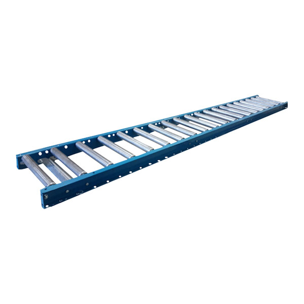 Lavex 18" x 60" Medium-Duty Gravity Conveyor with 1 15/16" Galvanized Steel Rollers and 6" Centers - 2680 lb. Capacity