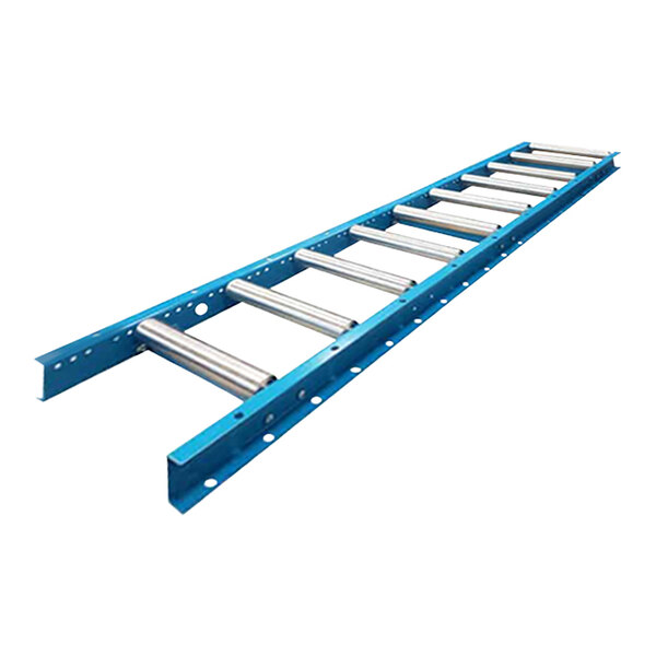 Lavex 24" x 120" Gravity Conveyor with 1 1/2" Galvanized Steel Rollers and 6" Centers - 720 lb. Capacity