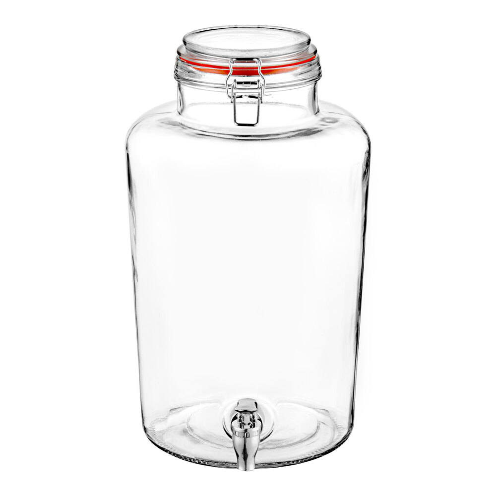 Acopa 2 Gallon Country Glass Beverage Dispenser