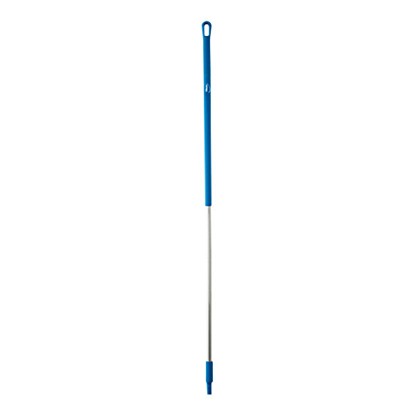 Vikan 29373 59 3/8" Blue Aluminum Handle